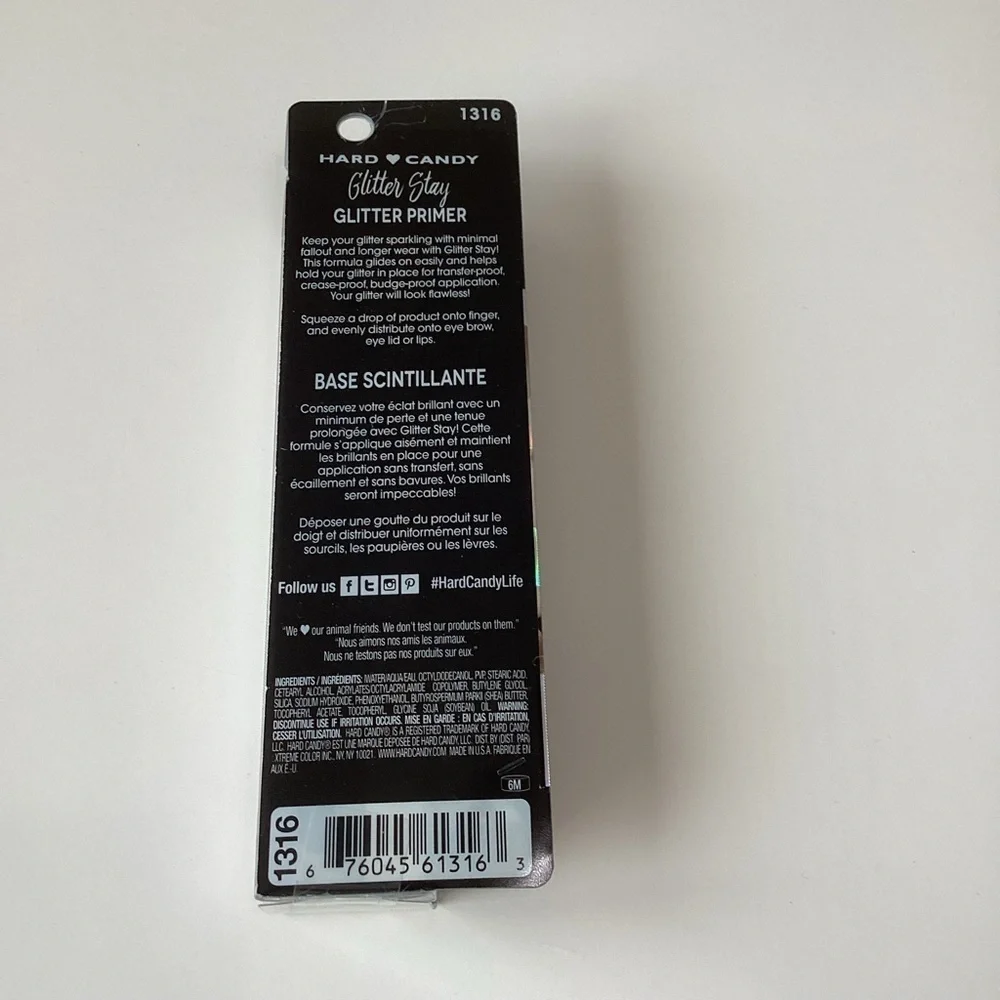 Hard Candy Glitter Stay Primer  Hard Candy Poppin Pigments Glitter Stay Primer